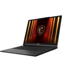 MSI Ноутбук Stealth A16 AI+ A3XWHG-067XUA 16" QHD+, AMD Ryzen AI 9 HX 370, 32GB, F1TB, NVD5070TI-12, DOS, чорний