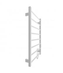 Hygge Family electric heated towel rail Leeds, 770x530x85mm, timer-regulator, steel, matte white