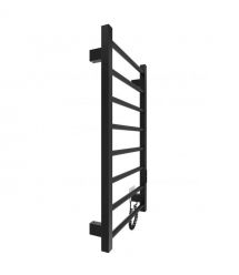 Hygge Family electric heated towel rail Leeds, 770x530x85mm, timer-regulator, steel, matte black