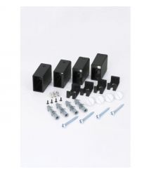 Hygge Family electric heated towel rail Leeds, 770x530x85mm, timer-regulator, steel, matte black