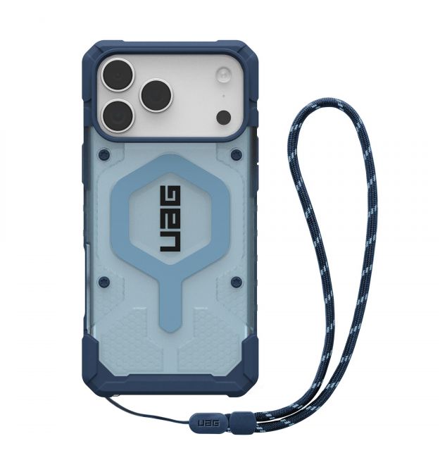 UAG Чохол+ремінець UAG для iPhone 17 Pro Max, Pathfinder Clear MagSafe Bundle, Blues Lanyard