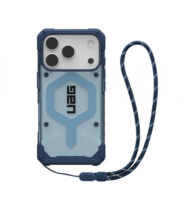 UAG Чохол+ремінець UAG для iPhone 17 Pro, Pathfinder Clear MagSafe Bundle, Blues Lanyard