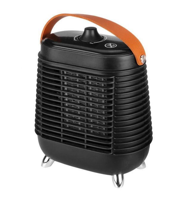 Neo Tools electric fan heater, 1.5kW, thermostat, black, 1.08 kg