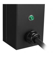 MIRSAN Пристрій розподілу електроживлення MXB, 2U, 16A, 1Ph, 16 гібридних розеток (C13-C19), чорний