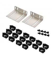 MIRSAN Пристрій розподілу електроживлення MXB, 2U, 16A, 1Ph, 16 гібридних розеток (C13-C19), чорний