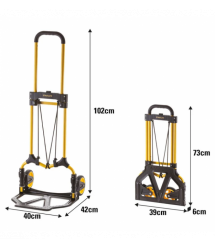 Stanley universal cargo trolley, folding, platform 39x28cm, up to 70kg, weight 3.9kg