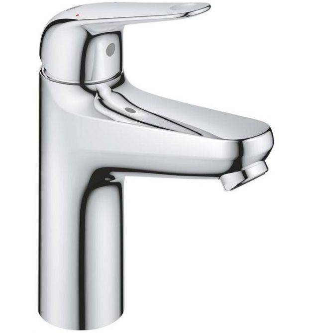 Grohe Washbasin tap QuickFix Swift M spout lenght - 116mm, non-swivel, 1-handle, chrome