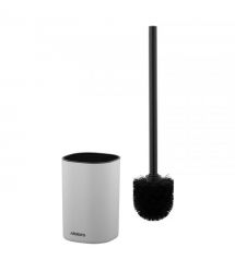 ARDESTO Набор щетка для унитаза с подставкой Vigor 9.9x15/39см, полипропилен, нержавеющая сталь, серый