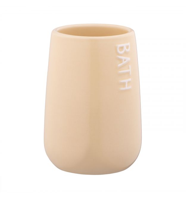 ARDESTO Стакан для зубных щеток Prestigio 8.5x12см, доломит, бежевый