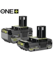 Ryobi Set of battery ONE+ RB18242X 18V 1x2Ah 1x4Ah