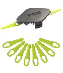 Ryobi Blades for RAC155 trimmer attachment and 10 blades plastic