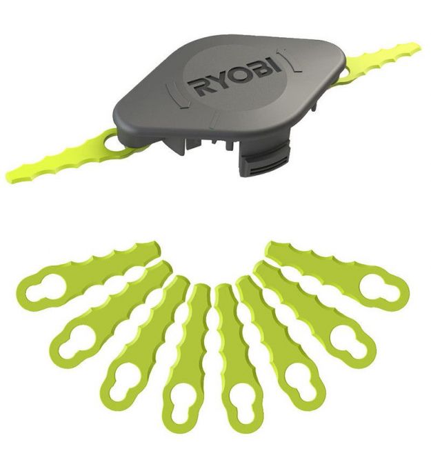 Ryobi Blades for RAC155 trimmer attachment and 10 blades plastic