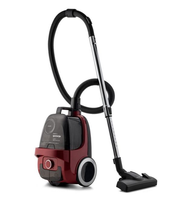 Gorenje container VC, 800W, dust cont -3.3L, HEPA, telescopic, red