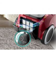 Gorenje container VC, 800W, dust cont -3.3L, HEPA, telescopic, red