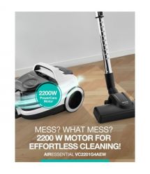 Gorenje container VC, 800W, dust cont-3.3L, HEPA, telescopic, white