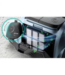 Gorenje container VC, 800W, dust cont-3.3L, HEPA, telescopic, blue