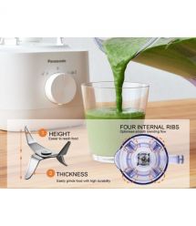 Panasonic Блендер стационарный, 450Вт, чаша-1350мл, мельн., для помола специй, белый