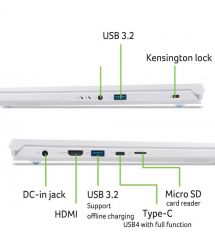 Acer Notebook Nitro V 14 ANV14-62 14.5" WQXGA IPS, AMD R7-350, 32GB, F1TB, NVD5060-8, Lin, white