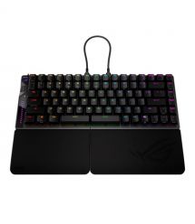 ASUS Keyboard mechanical ROG Falcata split, 83key, Magnetic Switch, USB-A/WL/BT, EN, RGB, black