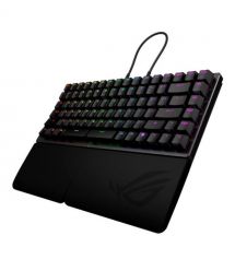 ASUS Keyboard mechanical ROG Falcata split, 83key, Magnetic Switch, USB-A/WL/BT, EN, RGB, black