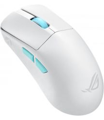 ASUS Мышь ROG Harpe Ace Aim Lab Edition, RGB, USB-A/WL/BT, белый