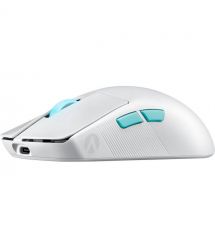 ASUS Мышь ROG Harpe Ace Aim Lab Edition, RGB, USB-A/WL/BT, белый