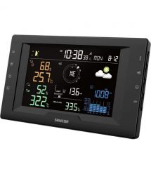 Sencor meteorological station, in/out measurement, CR2032x1+AAx3, temperature, humidity, time, weather forecast, atm. pressure,