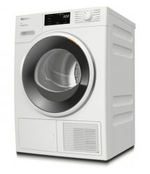 Miele TWC 640 WP Dryer heat pump, 8kg, A+++, 64.3cm, display, invertor, black door, white