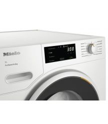 Miele TWC 640 WP Dryer heat pump, 8kg, A+++, 64.3cm, display, invertor, black door, white