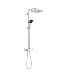 Grohe Shower set Vitalio Start System 250 with bathtub thermostatic mixer, shower head, hand shower, handle - on a slide bar, ch
