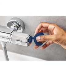 Grohe Shower set Vitalio Start System 250 with bathtub thermostatic mixer, shower head, hand shower, handle - on a slide bar, ch