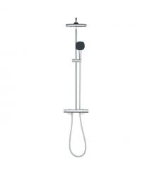Grohe Shower set Vitalio Start System 250 with bathtub thermostatic mixer, shower head, hand shower, handle - on a slide bar, ch