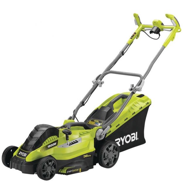 Ryobi Газонокосилка RLM15E36H, 1500Вт, 36см, 45л, 20-70мм, EasyEdge, 11.5кг