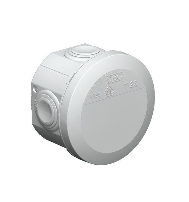 Коробка распределительная наружная Т25 80х51 IP66 OBO Bettermann цвет белый 
