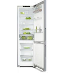 Miele Холодильник KFN 4395 DD Clean Steel с нижн. мороз., 201.5x60х65.4, холод.отд.-268л, мороз.отд.-103л, 2дв., А+, NF, нерж