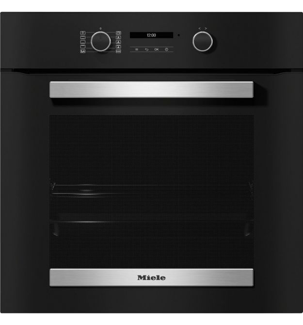 Miele Духовой шкаф H 2465 B OBSW/EDST-LOOK электрический, 76л, A+, дисплей, конвекция, телескопические направляющие, черный
