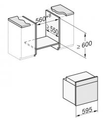 Miele Духовой шкаф H 2465 BP OBSW/EDST-LOOK электрический, 76л, A+, дисплей, конвекция,