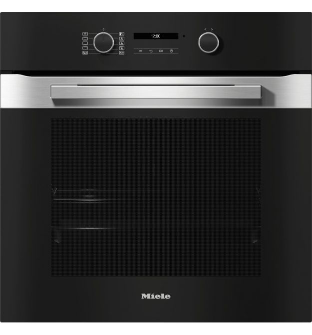 Miele Духовой шкаф H 2861 B Clean Steel электрический, 76л, A+, дисплей, конвекция, телескопические направляющие, черный