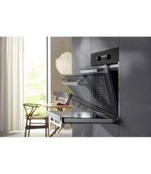 Miele Духовой шкаф H 2861 B Clean Steel электрический, 76л, A+, дисплей, конвекция, телескопические направляющие, черный