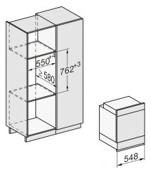 Miele Духовой шкаф H 2861 B Clean Steel электрический, 76л, A+, дисплей, конвекция, телескопические направляющие, черный