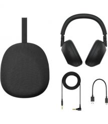 Sony Наушники Over-ear WH-1000XM6 BT 5.3, ANC, Hi-Res, AAC, LDAC, LC3, Wireless, Mic, Черный