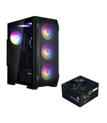 Zalman Корпус N7 PLUS V2 + блок питания ZM700-LX3, 1xUSB3.0, 2xUSB2.0, 6x120мм RGB Rainbow, 1x120мм, VGA 3