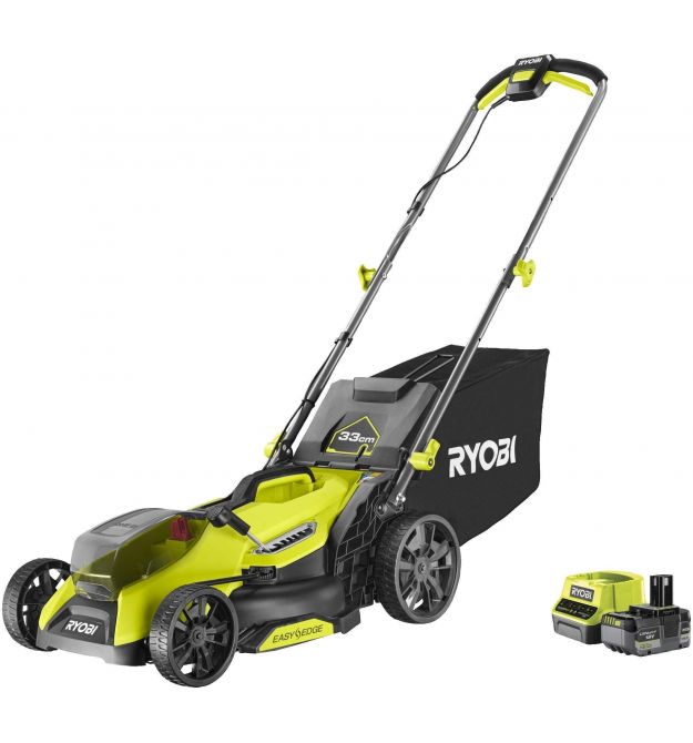 Ryobi Battery lawn mower ONE+ HP RY18LMX33A-150 18V battery 1x5Ah 33cm 30L 25-90mm 9.3kg