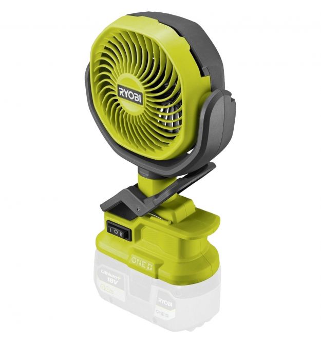 Ryobi Вентилятор аккумуляторный ONE+ RCF18-0 18В 3400об·мин 2 скорости поворотный 0.4кг без АКБ и ЗУ