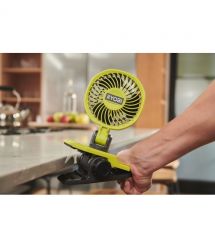 Ryobi Вентилятор аккумуляторный клипса USB Lithium RCF4-0 4В 3800об·мин вращение 32