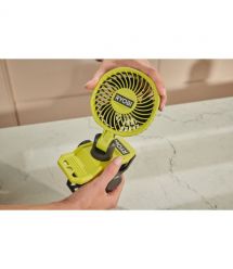 Ryobi Вентилятор аккумуляторный клипса USB Lithium RCF4-0 4В 3800об·мин вращение 32