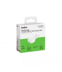 Belkin Зарядное устройство сетевое 30Вт USB-C PD PPS, белый