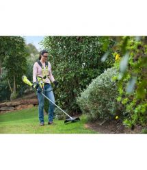 Ryobi Триммер садовый аккумуляторный ONE+ OBC1820B 18В 20см нож/леска 30см эргоремни Vertebrae 4.7кг без АКБ и ЗУ