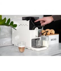 ARDESTO Кофемашина, 2л, зерно, автомат.капуч, дисплей, авторецептов -9, бело-черный