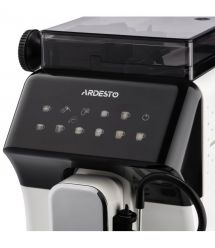 ARDESTO Кофемашина, 2л, зерно, автомат.капуч, дисплей, авторецептов -9, бело-черный